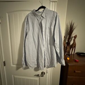 Sonoma Men's Light Blue Striped Button Down Shirt